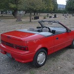 Geo Metro Convertible (With the Top Down - Back View)